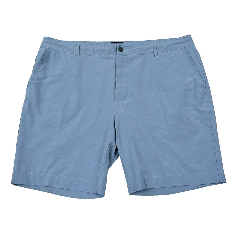 Faherty All Day Shorts Mens 42x9 Blue Casual‎ Outdoor Golf Beach Hybrid Preppy